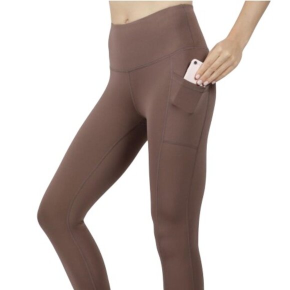 90 Degree By Reflex Squat Proof Interlink leggings light brown women's size XS - Picture 2 of 5